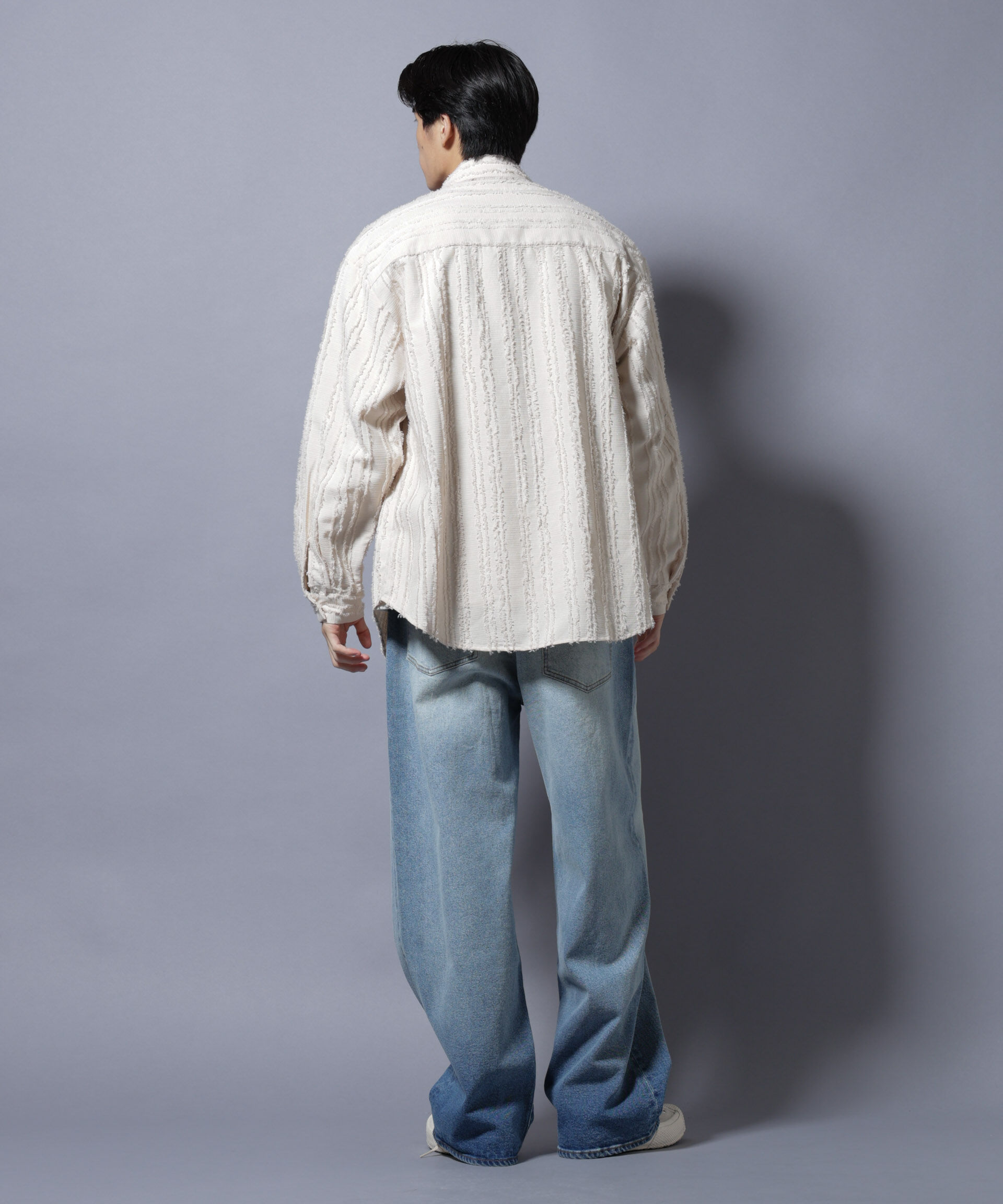 nano･universe「カットレースフリンジシャツ」|シャツ・ブラウス|