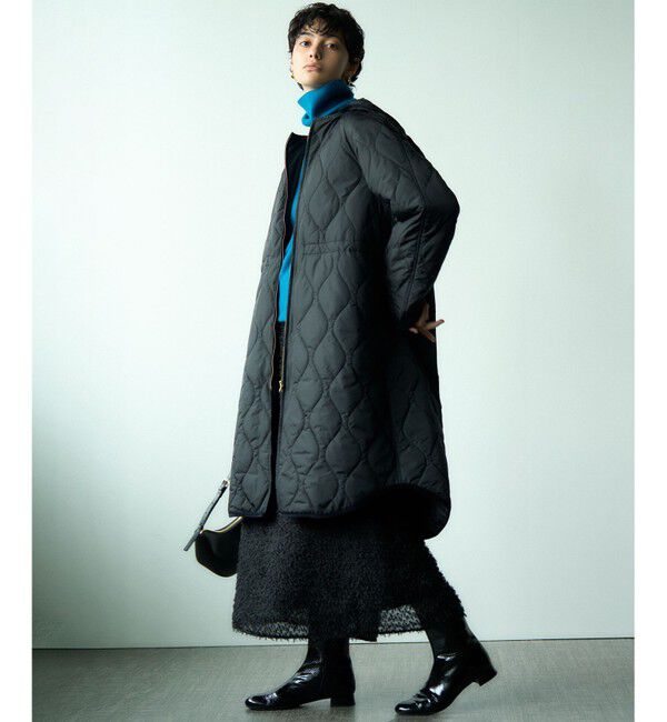 23区「【洗える/撥水加工】中綿 ロング パディング アウター」|ダウン|