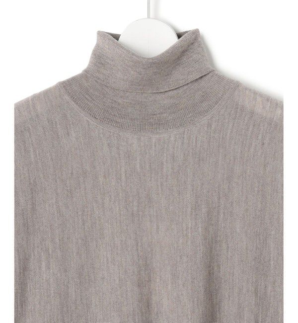 23区「【洗える】ギャザーコンビ ニットワンピース」|ワンピース|