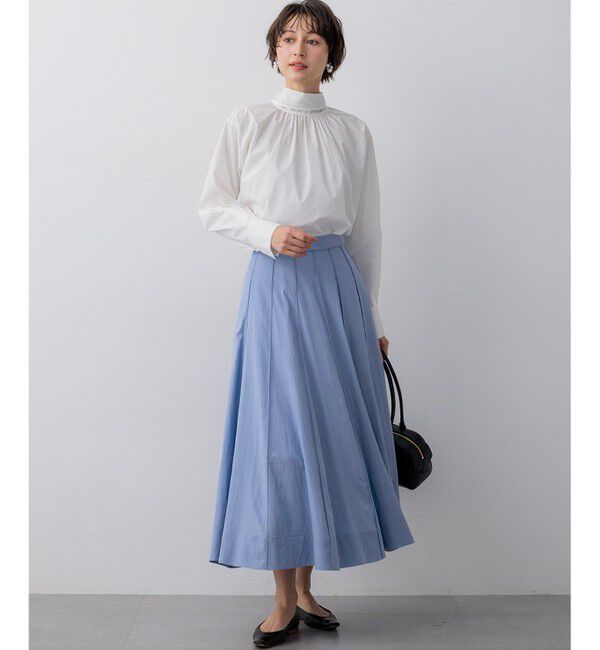 23区「【FUDGE掲載】マットライトタフタ フレアスカート」|スカート|