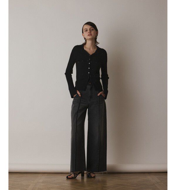 Diagram「ビジューリブニットトップ」|ニット・セーター|