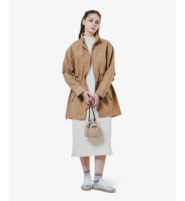 LACOSTE「撥水 ウエストドローコード ユーティリティマウンテンパーカー / フード収納可」|その他|