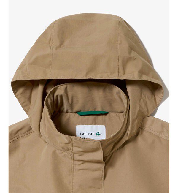 LACOSTE「撥水 ウエストドローコード ユーティリティマウンテンパーカー / フード収納可」|その他|
