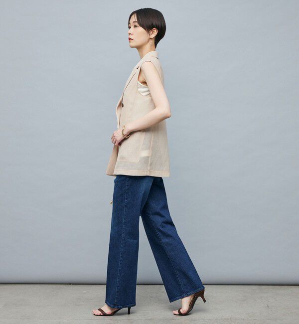 Rie Miller「【RM denim】センタープレスハイウエストパンツ」|デニム|