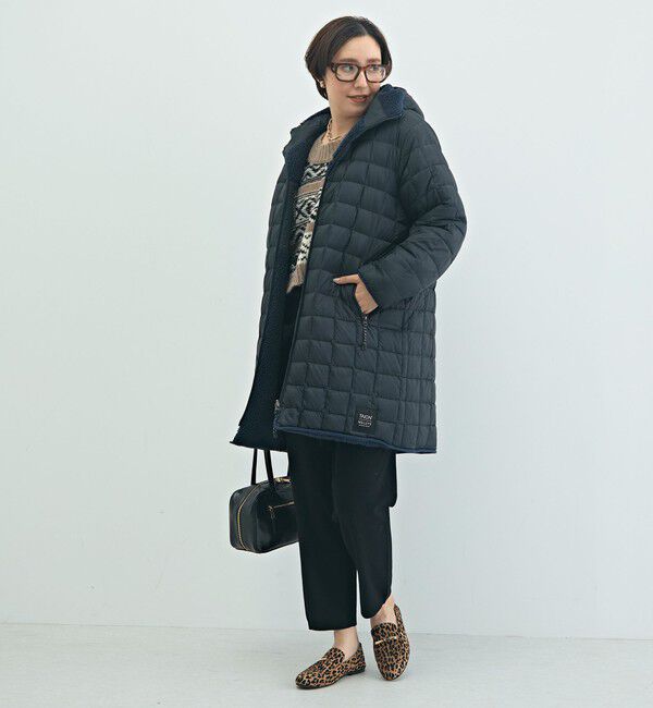 NOLLEY'S「◇【WEB限定】【TAION/タイオン】別注ボア&times;ダウンフードコート(リバーシブル) 」|ダウン|