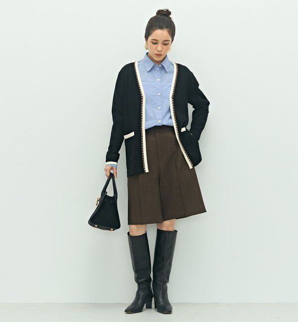 NOLLEY'S「《セットアップ対応》ウォッシャブルウール調ストレッチハーフパンツ」|その他|