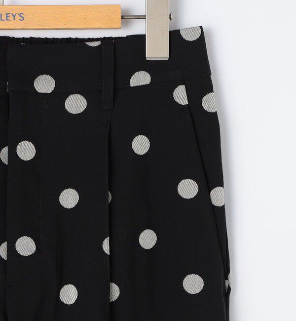 NOLLEY'S「ウォッシャブルストレッチドットジャガードテーパードパンツ」|その他|