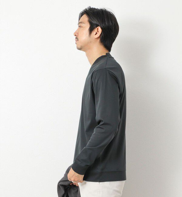 NOLLEY'S goodman「《ビジカジ対応》シルケットスムースドレスL/S V Tシャツ 25AW」|Tシャツ・カットソー|