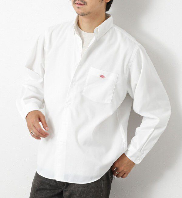 NOLLEY'S goodman「【DANTON/ダントン】DT-B0293 POD DOT BUTTON B.D. SHIRT 25AW」|シャツ・ブラウス|ホワイト