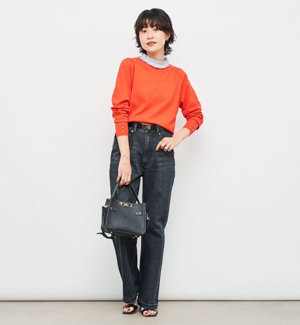 NOLLEY'S「プリーツ衿取り外しプルオーバーニット」|ニット・セーター|