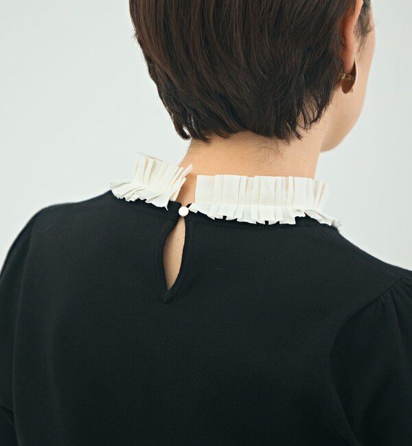 NOLLEY'S「プリーツ衿取り外しプルオーバーニット」|ニット・セーター|