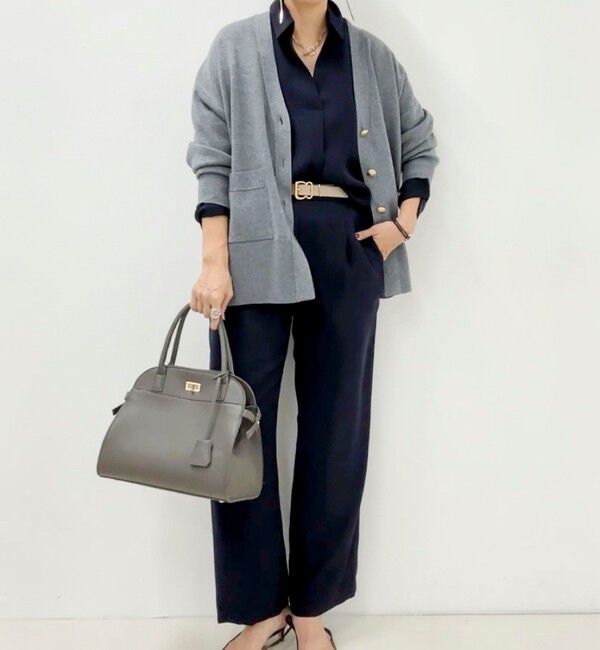 NOLLEY'S sophi「《morisachiシリーズとセットアップ対応》ウォッシャブルダブルサテンスキッパーブラウス」|シャツ・ブラウス|