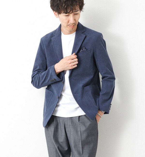 NOLLEY'S goodman「《ビジカジ/セットアップ対応》トリコットコーデュロイ ストレッチ イージーJK 25AW」|テーラードジャケット|