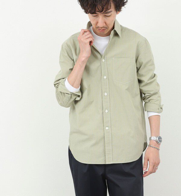 NOLLEY'S goodman「ダブルワッシャー タイプライター レギュラーカラーシャツ 25AW」|シャツ・ブラウス|