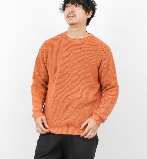 NOLLEY'S goodman「《2点セット》ウォッシャブル/抗菌加工 片畦7Gプルオーバー(ロンT付) 25AW」|ニット・セーター|