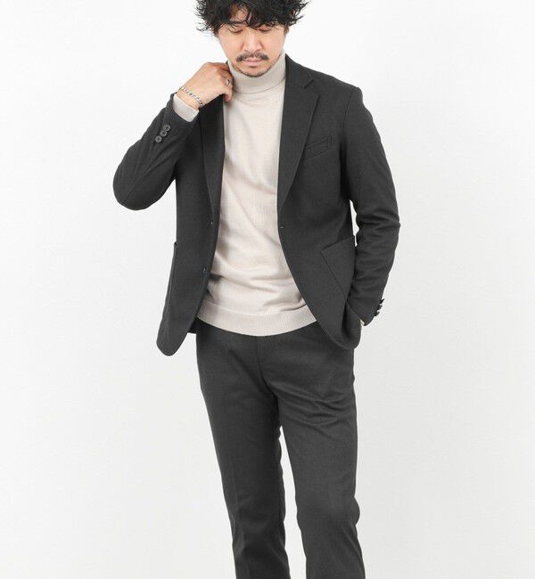 NOLLEY'S goodman「《セットアップ対応》【Active Jersey】ホームスパン ストレッチイージーJK」|テーラードジャケット|