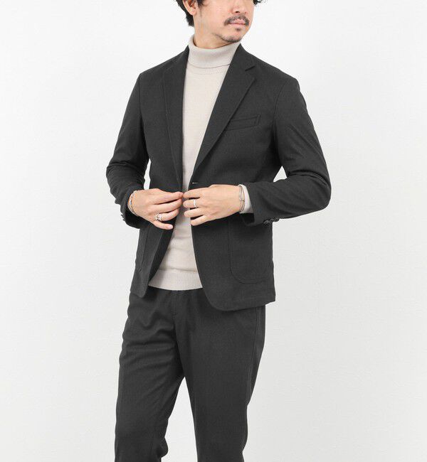NOLLEY'S goodman「《セットアップ対応》【Active Jersey】ホームスパン ストレッチイージーJK」|テーラードジャケット|