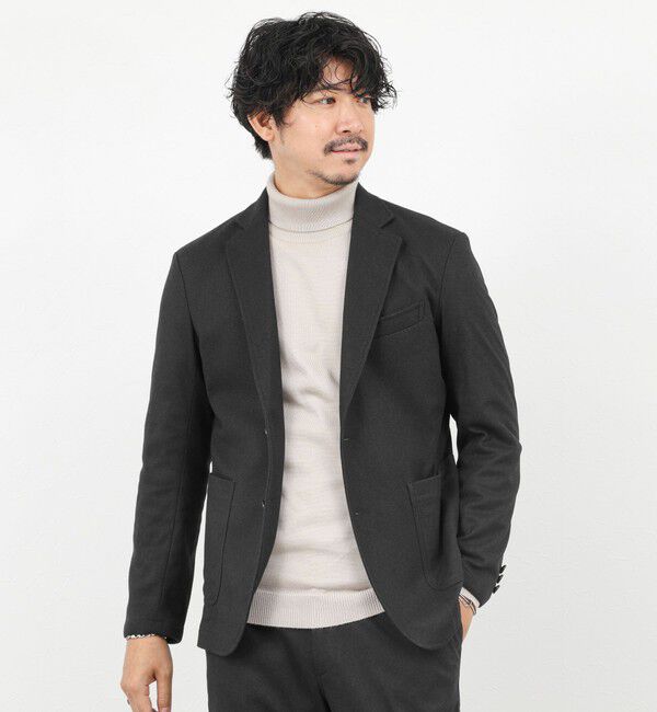 NOLLEY'S goodman「《セットアップ対応》【Active Jersey】ホームスパン ストレッチイージーJK」|テーラードジャケット|