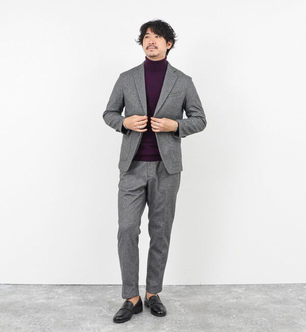 NOLLEY'S goodman「《セットアップ対応》【Active Jersey】ホームスパン ストレッチイージーJK」|テーラードジャケット|