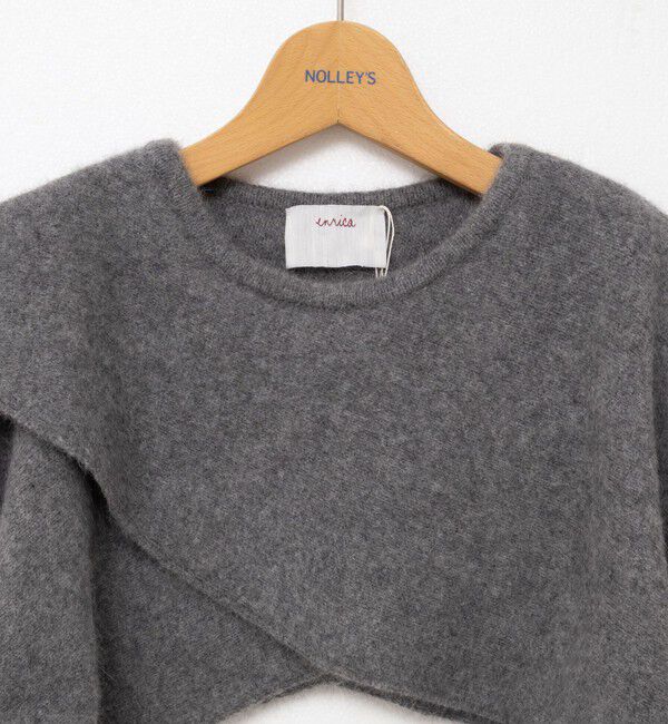 NOLLEY'S「【enrica/エンリカ】ソフトタッチスリーブケープ」|ニット・セーター|