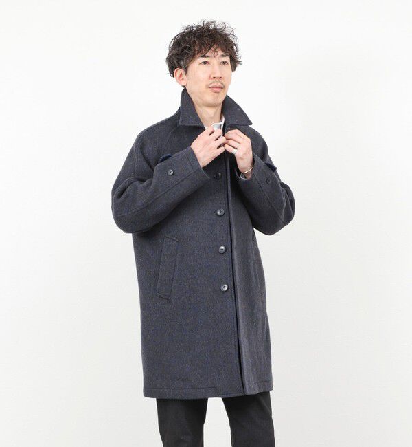 NOLLEY'S goodman「《ビジカジ対応》尾州ビーバーステンカラーコート 25AW」|ステンカラーコート|
