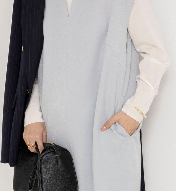 NOLLEY'S「ウォッシャブルフラノ風ジャンパーワンピース」|ワンピース|