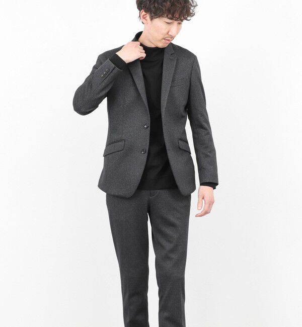 Stutostein「《ビジカジ/セットアップ対応》CORDURA 裏起毛ウォッシャブルストレッチジャケット 25AW」|テーラードジャケット|