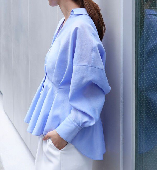 NOLLEY'S「ウォッシャブルパール釦スキッパータックブラウス」|シャツ・ブラウス|