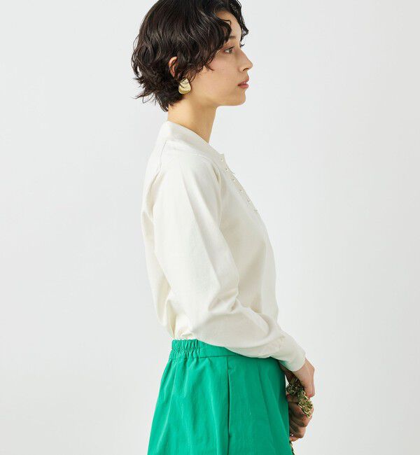 NOLLEY'S「《手洗い可能》コットンテックスポロニット」|ニット・セーター|