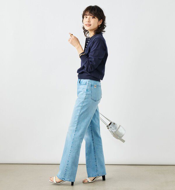 NOLLEY'S「《手洗い可能》コットンテックスポロニット」|ニット・セーター|