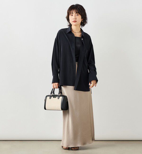NOLLEY'S sophi「ウォッシャブルトリアセドレープシャツ」|シャツ・ブラウス|