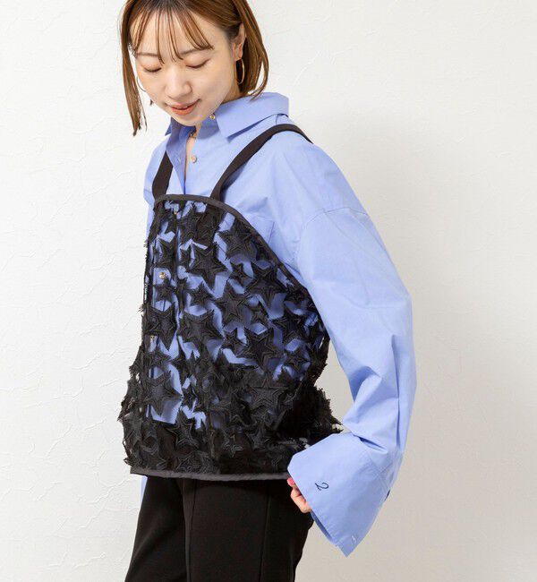 Rie Miller「45th limited edition2WAYスターフリンジミリタリーベスト」|ブルゾン・スタジャン|