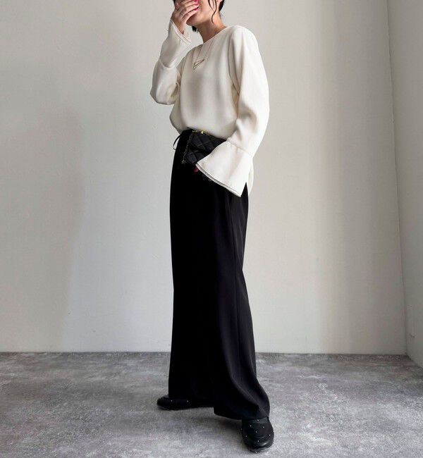 fredy emue「【累計販売数4万本突破！】とろみツイルストレートイージーパンツ」|チノ|