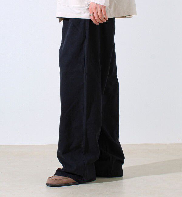 GLOSTER「【ワイド好き必見】ダック地 ワイドシルエットパンツ」|チノ|