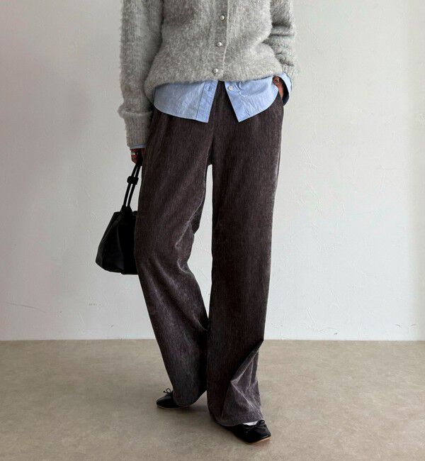 fredy emue「モールストレッチフレアーパンツ」|チノ|