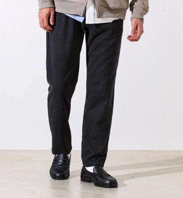 GLOSTER「【Deep Shape】微起毛ストレッチ イージーパンツ」|チノ|