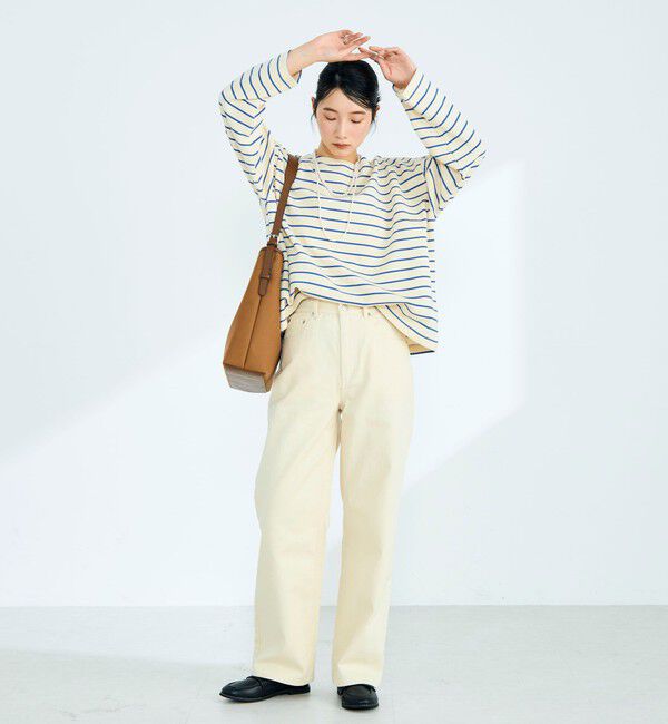 fredy emue「ニットソーボーダーBIGプルオーバー」|Tシャツ・カットソー|