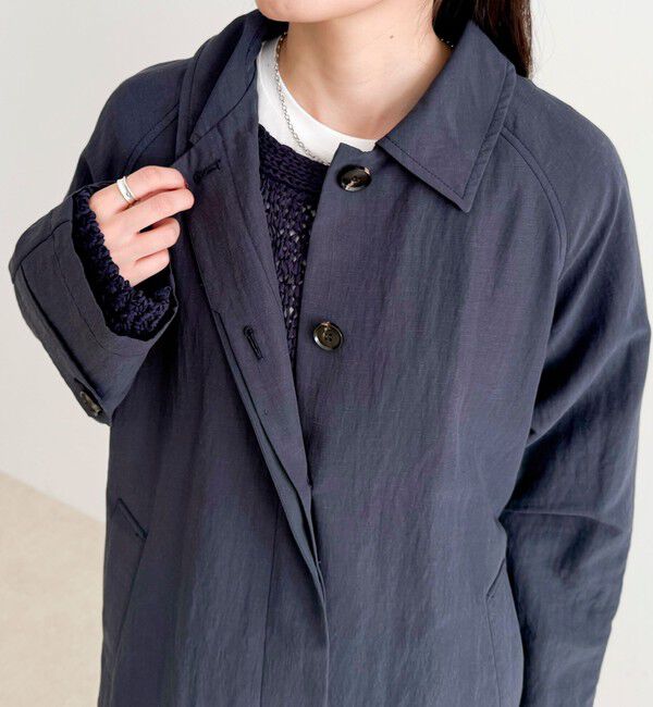 fredy emue「リネン混タンブラーステンカラーコート」|ステンカラーコート|