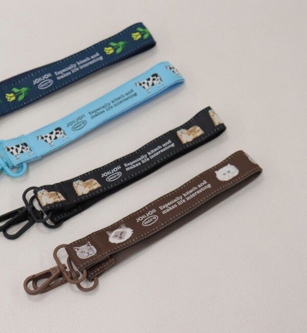 fredy emue「【JOli JOli/ジョリジョリ】ジャガードマルチストラップ S」|キーケース|ブラウン系その他