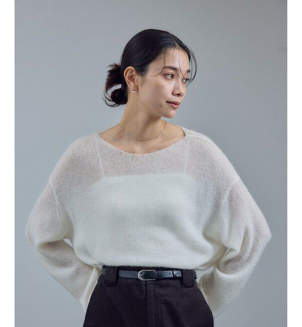 SALON adam et rope'「シアーアルパカウールニットプルオーバー」|ニット・セーター|