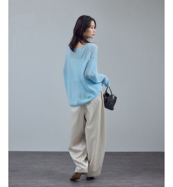 SALON adam et rope'「シアーアルパカウールニットプルオーバー」|ニット・セーター|