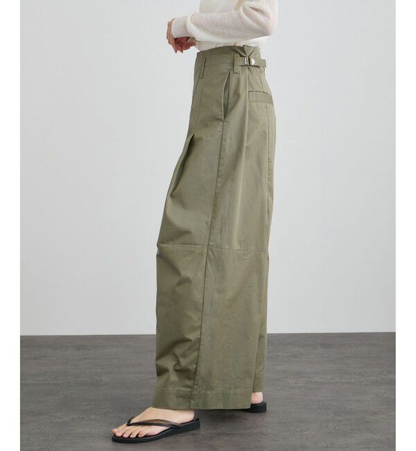 SALON adam et rope'「【WEB限定】コットンツイルワイドフォルムパンツ / 新色追加」|チノ|