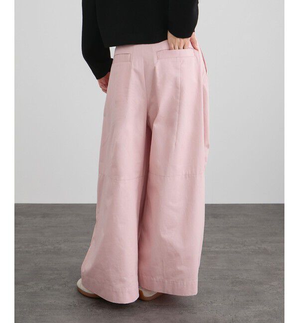 SALON adam et rope'「【WEB限定】コットンツイルワイドフォルムパンツ / 新色追加」|チノ|