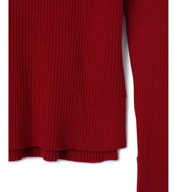 VIS「【新色追加】リブニットプチハイネックプルオーバー【低身長向けサイズ有】」|ニット・セーター|