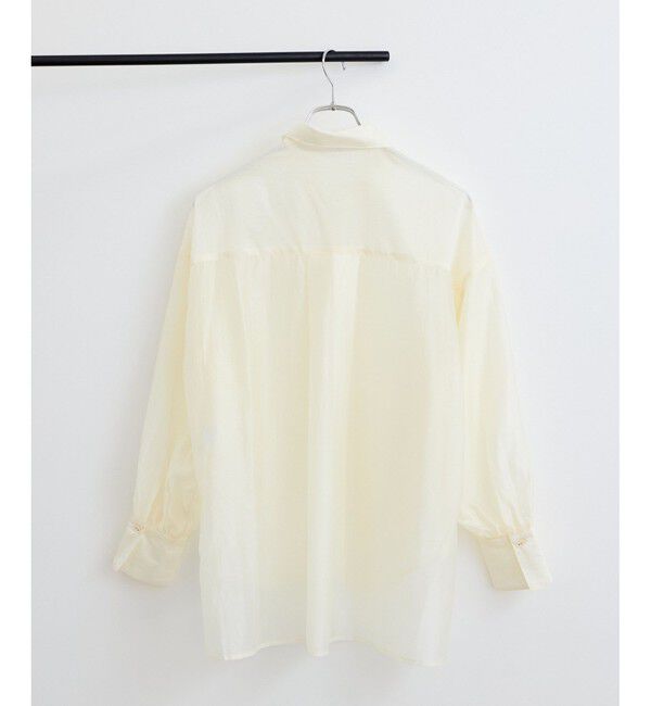 VIS「【洗える】アソートシアーシャツ(フラワー刺繍&無地）」|シャツ・ブラウス|