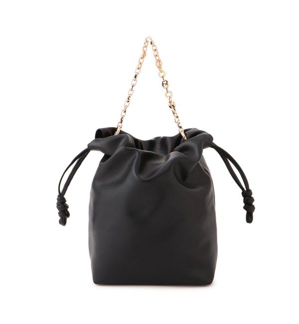 VIS「チェーンハンドル2WAY巾着バッグ」|ハンドバッグ|