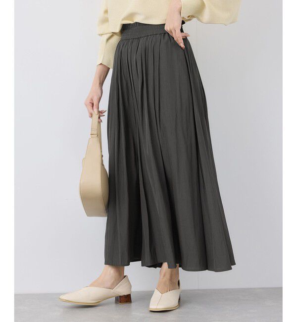 Rope&rsquo;Picnic「低身長・小柄さん向け/イージースカーチョ/UVカット・洗濯機OK」|チノ|チャコール