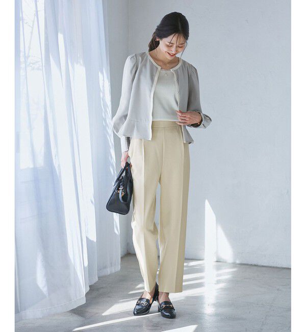 Rope&rsquo;Picnic「【3サイズ展開】イージーテーパードパンツ」|チノ|