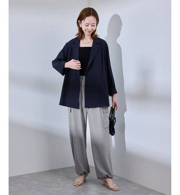 Rope&rsquo;Picnic「【UVカット・接触冷感・イージーケア】イージーカーゴパンツ」|カーゴ|