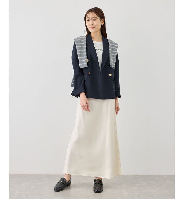 Rope&rsquo;Picnic「カナパ 金ボタンジャケット/セットアップ対応・UV・抗菌防臭・接触冷感」|テーラードジャケット|